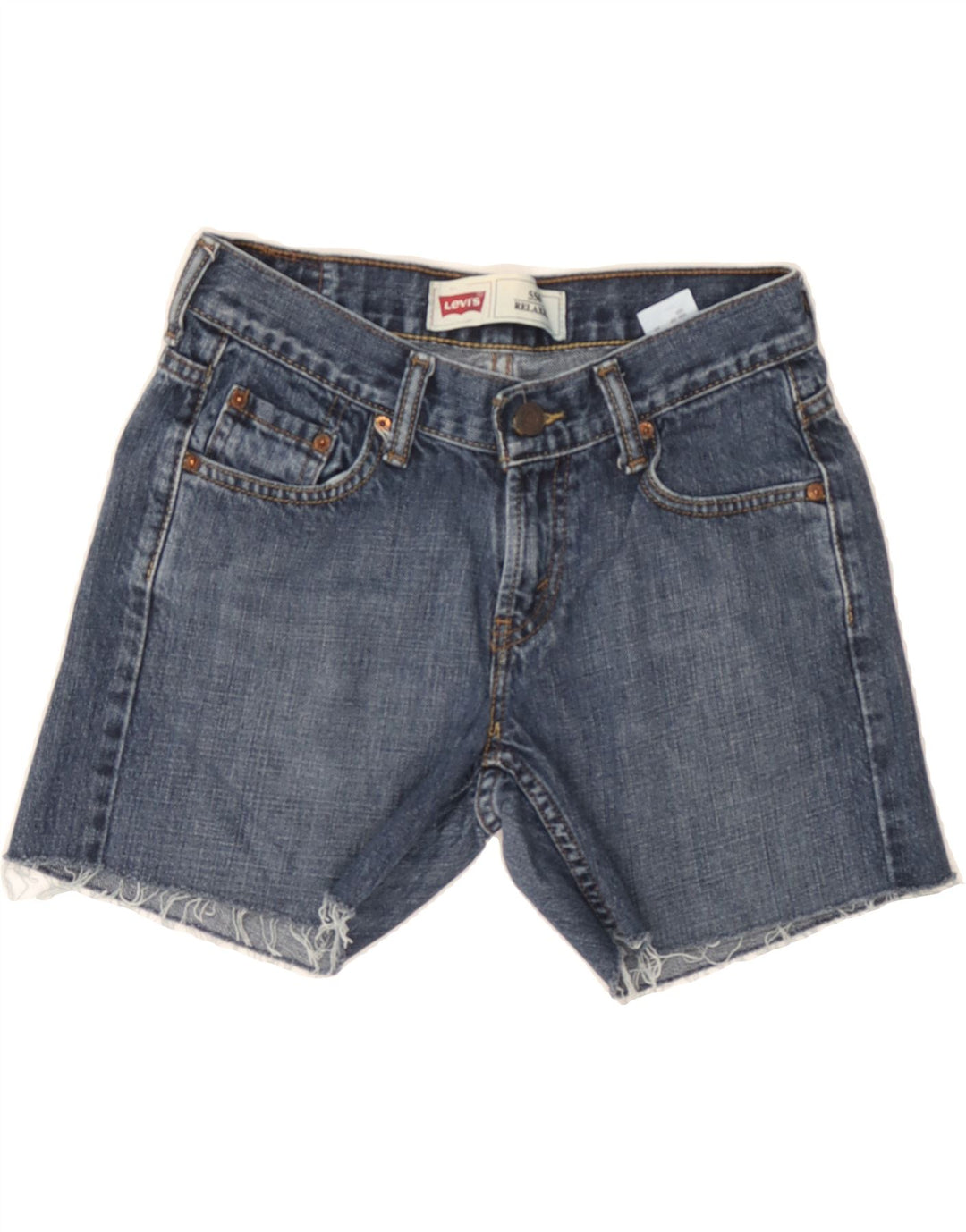 LEVI'S Womens 550 Denim Shorts US 8 Medium W28  Blue Cotton Vintage Levi's and Second-Hand Levi's from Messina Hembry 