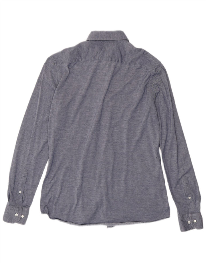 Ανδρικό πουκάμισο Hugo Boss Tailored Slim Fit Μέγεθος 40 15 3/4 μεσαίο μπλε βαμβακερό