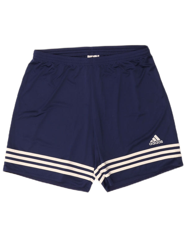 Adidas Mens Climalite Sport Shorts XL Navy Blue Polyester