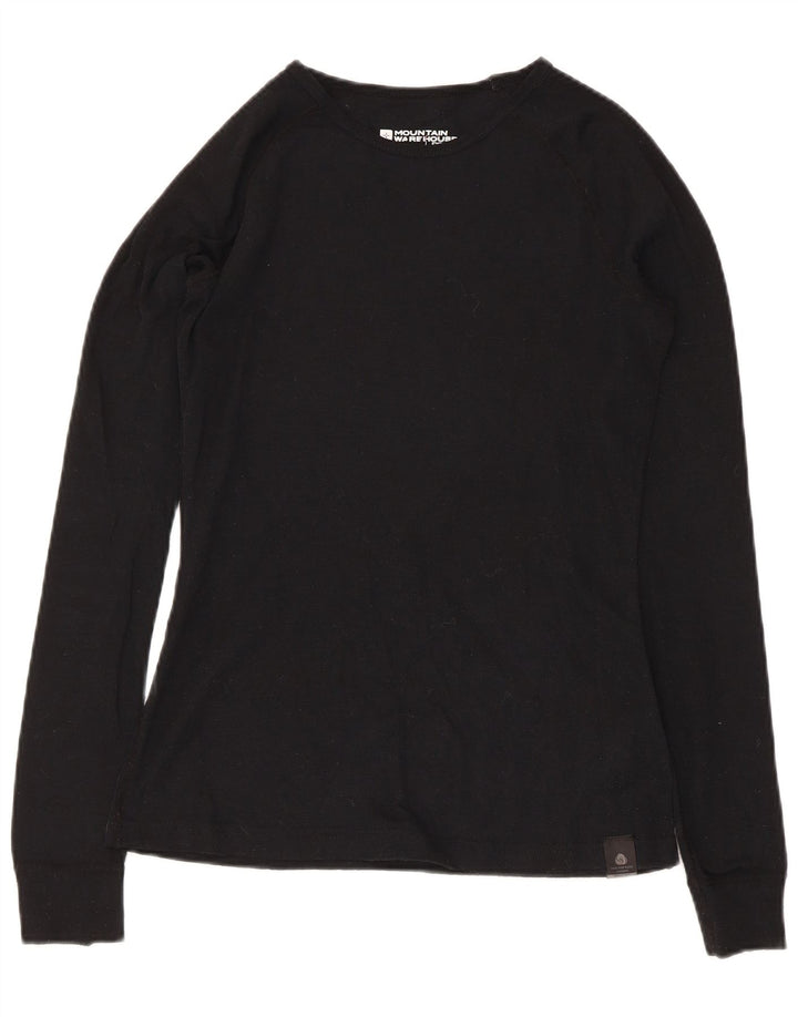 Mountain Warehouse Γυναικείο Μακρυμάνικο UK 8 Small Black Wool