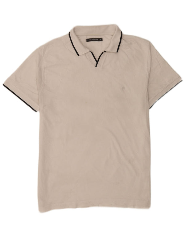 French Connection Ανδρικό πουκάμισο Polo XL Λευκό