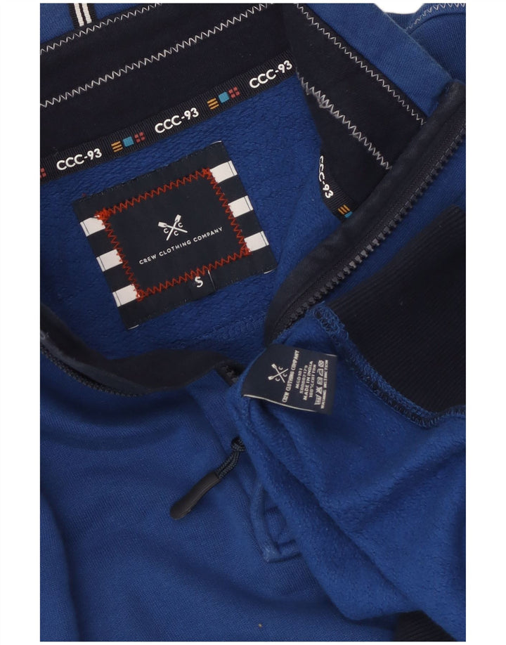 Crew Clothing Ανδρικά γραφικά φούτερ Jumper Small Blue Colourblock