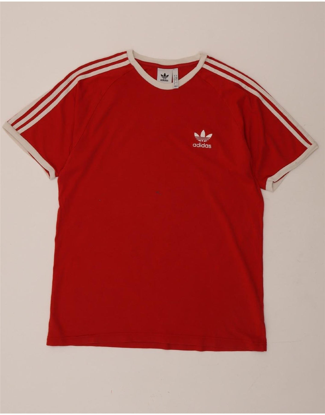 Ανδρικό T-Shirt ADIDAS Top μεγάλο κόκκινο βαμβακερό