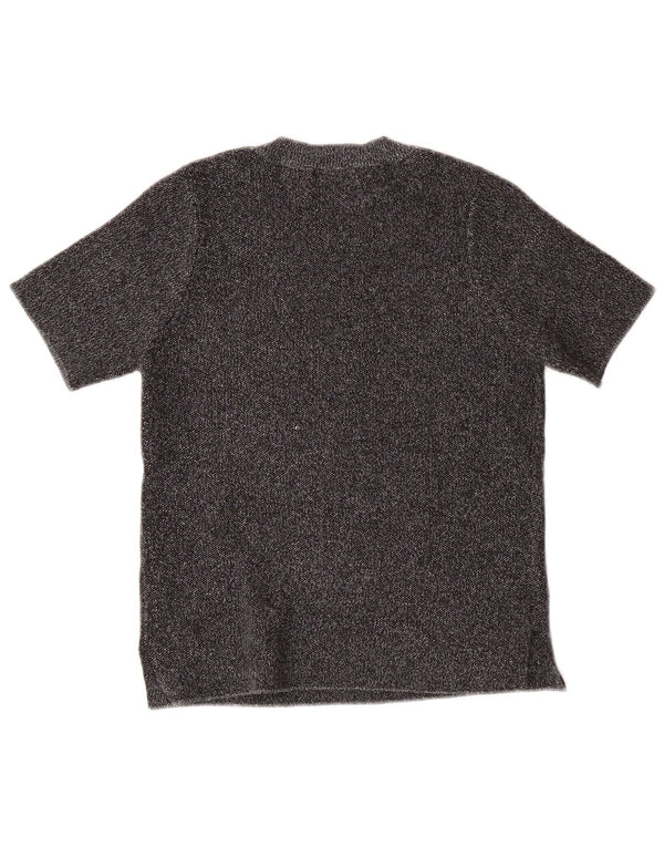 ZARA Γυναικείο T-Shirt Crop Top UK 8 Small Grey