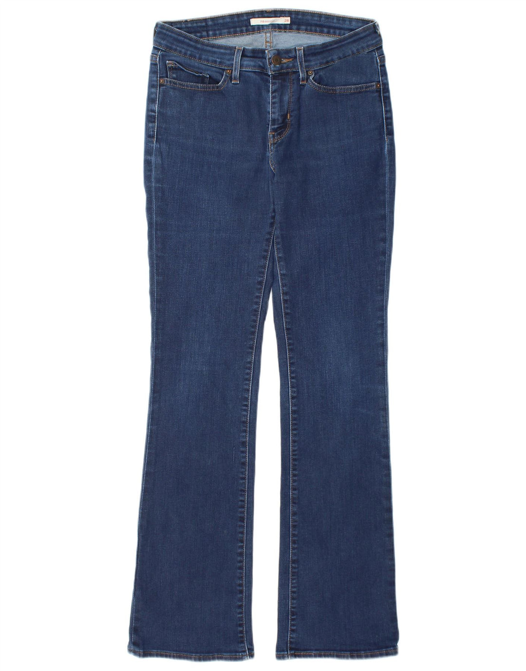 LEVI'S Womens 715 Bootcut Jeans W28 L32 Μπλε βαμβακερό