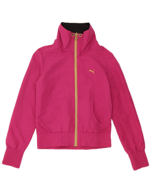 Puma Γυναικεία αθλητική φόρμα Top Jacket UK 10 Small Pink Polyester