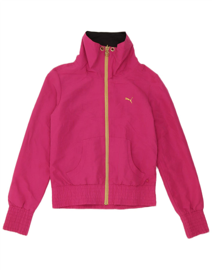 Puma Γυναικεία αθλητική φόρμα Top Jacket UK 10 Small Pink Polyester
