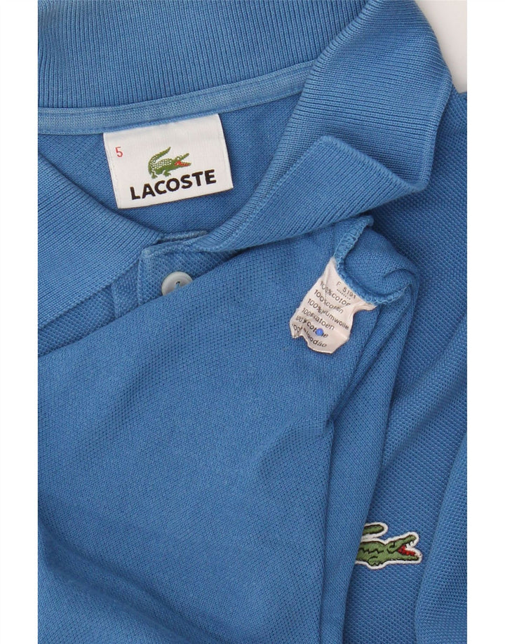 Ανδρικό μπλουζάκι πόλο Lacoste, μέγεθος 5, μεγάλο μπλε βαμβακερό