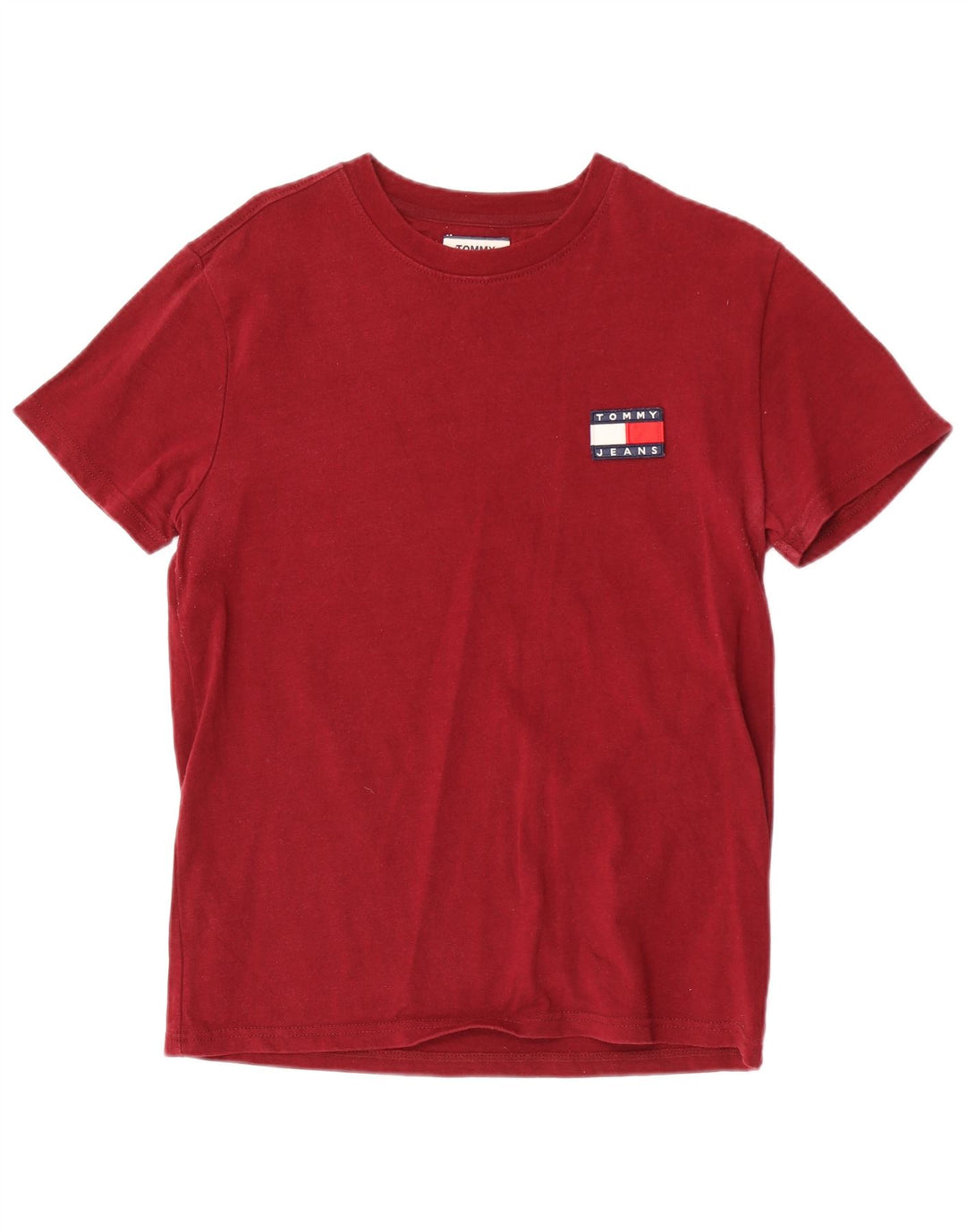 Ανδρικό T-Shirt Tommy Hilfiger Top Small Maroon Βαμβακερό