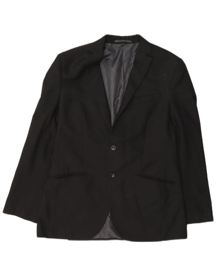 Marks & Spencer Ανδρικό μπουφάν blazer UK 40 μεσαίου μαύρου πολυεστέρα