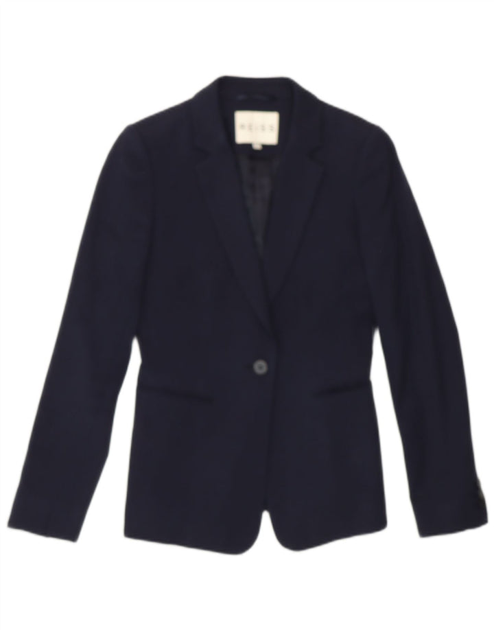 REISS Γυναικείο σακάκι με 1 κουμπί UK 6 XS Navy Blue