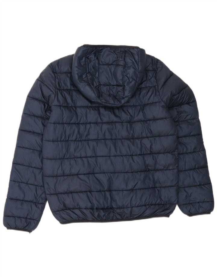 Champion Boys Hooded Jacket 15-16 Years 2XL Navy Blue Polyester