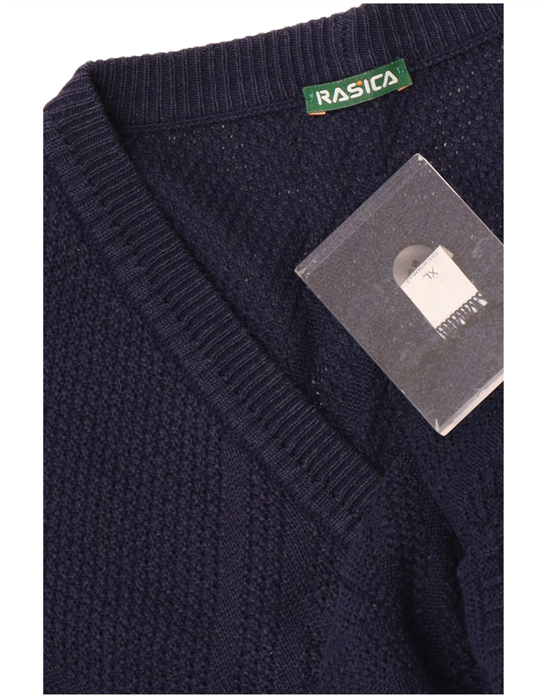 Ανδρική ζακέτα Rasica XL Navy Blue Cotton