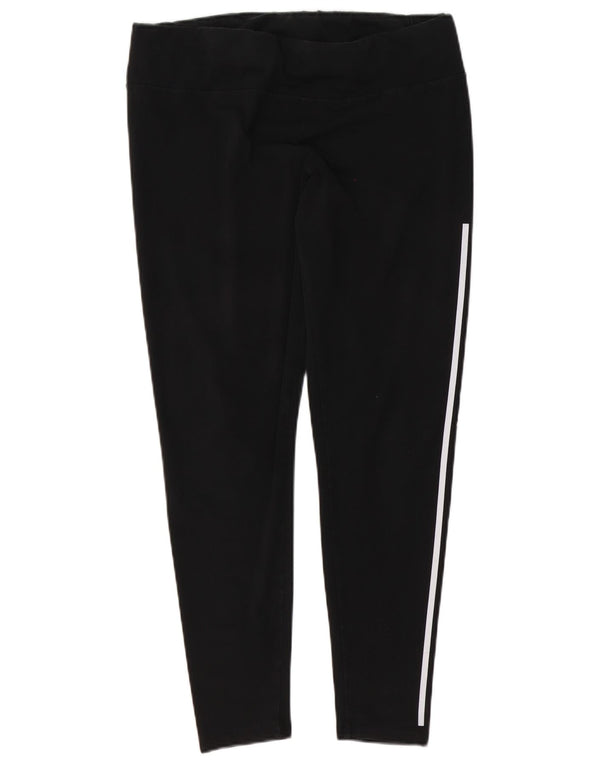 Γυναικείο κολάν Adidas Climalite Graphic UK 20/22 XL Μαύρο βαμβακερό