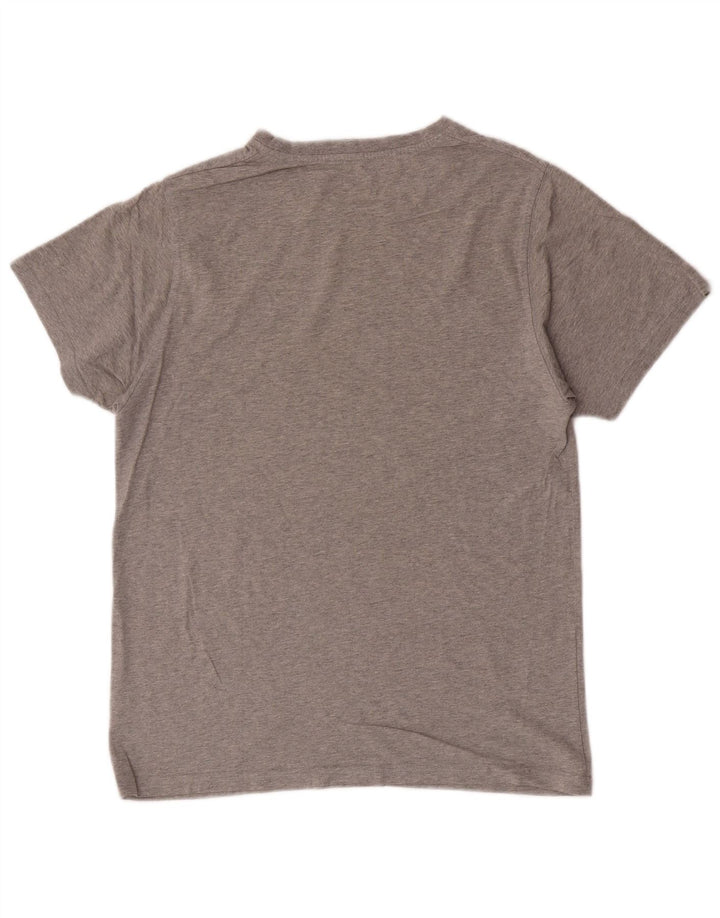 Ανδρικό γραφικό T-Shirt New Era Top μεγάλο γκρι βαμβακερό