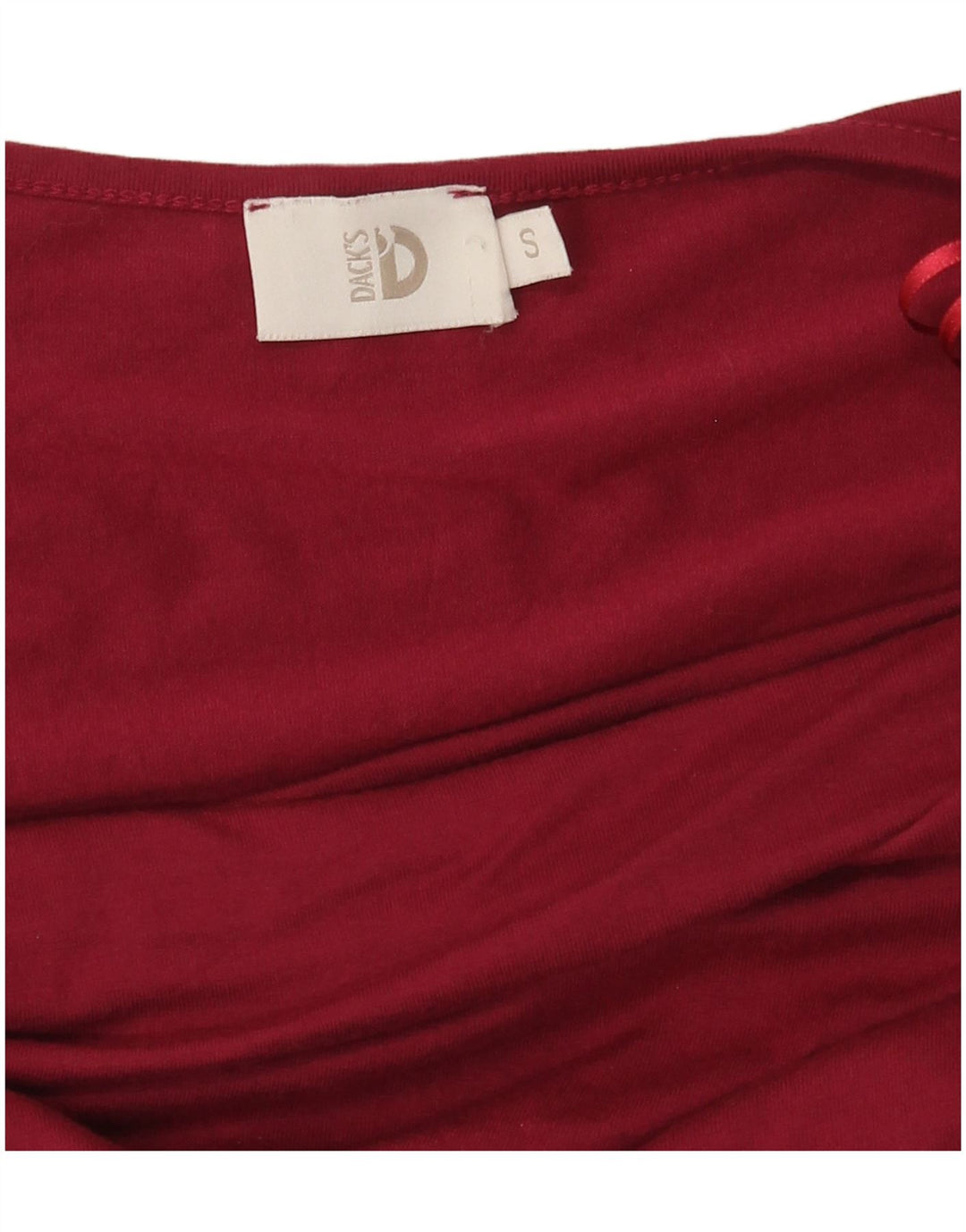 Dack's γυναικείο τοπ μακρυμάνικο UK 10 Small Red