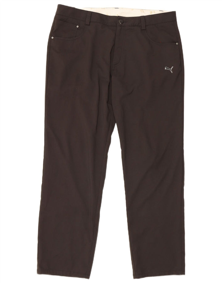 Ανδρικό ίσιο casual παντελόνι Puma W36 L32 Μαύρο πολυεστέρα