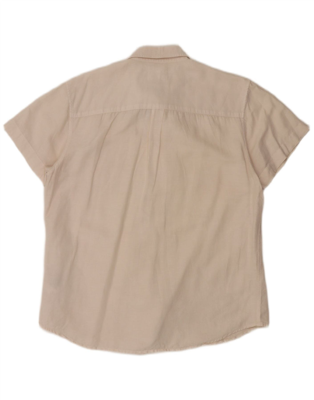 Ανδρικό κοντομάνικο πουκάμισο Wrangler με κανονική εφαρμογή, μεγάλο σε λευκό λινό