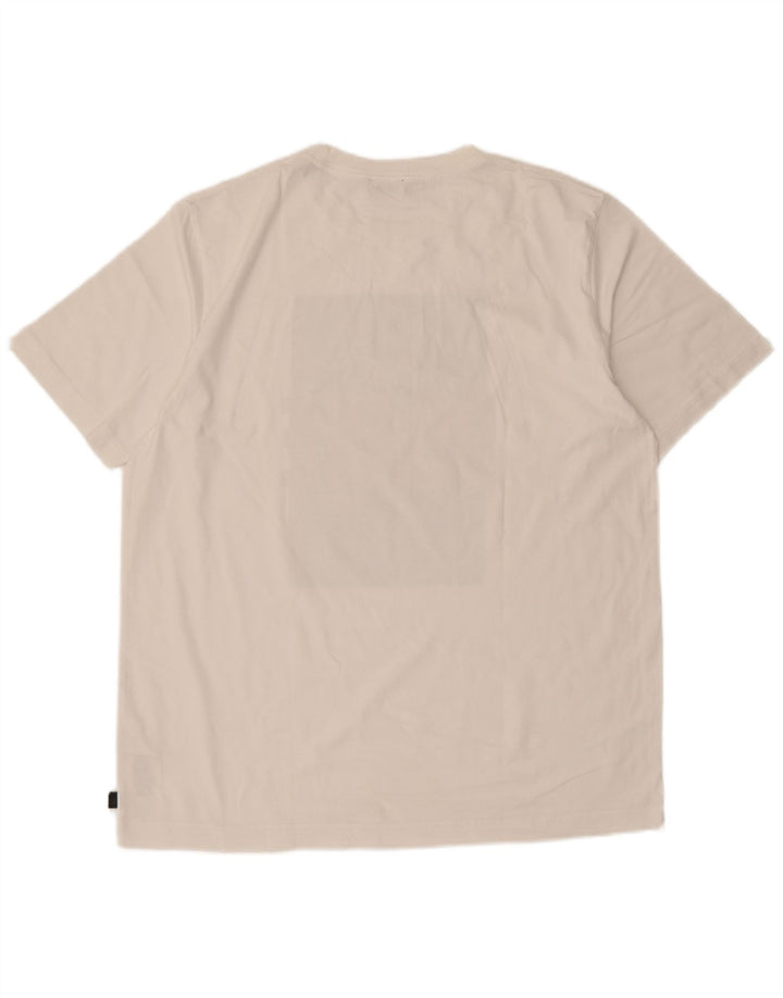 Ανδρικό γραφικό T-Shirt Diesel Top μεγάλο λευκό βαμβακερό