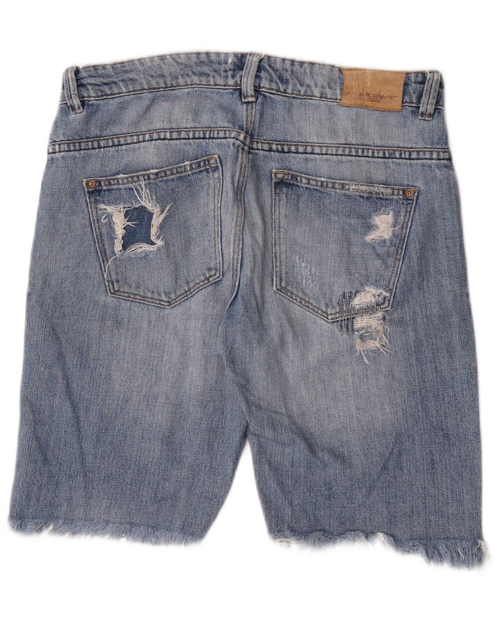 Zara Γυναικείο τζιν σορτς EU 38 Small W28 Blue