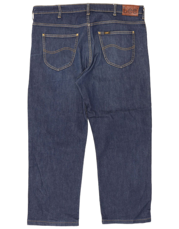 Lee Mens Brooklyn Straight Jeans W40 L27 Blue Cotton