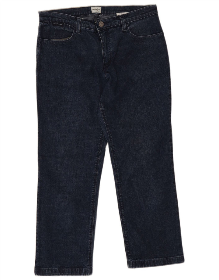 Calvin Klein Γυναικεία Capri Jeans W30 L21 Navy Blue Cotton