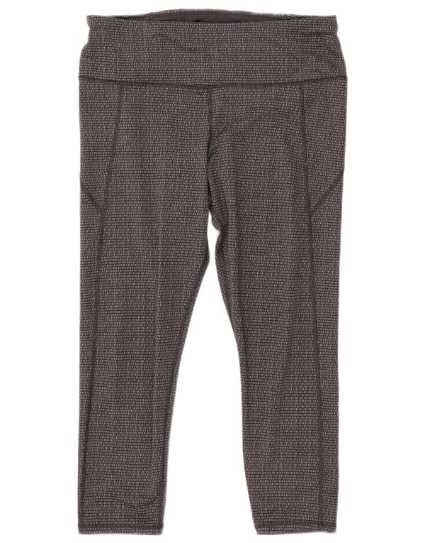 Γυναικείο Crop κολάν UNDER Armour Slim Fit UK 18 XL Grey Geometric