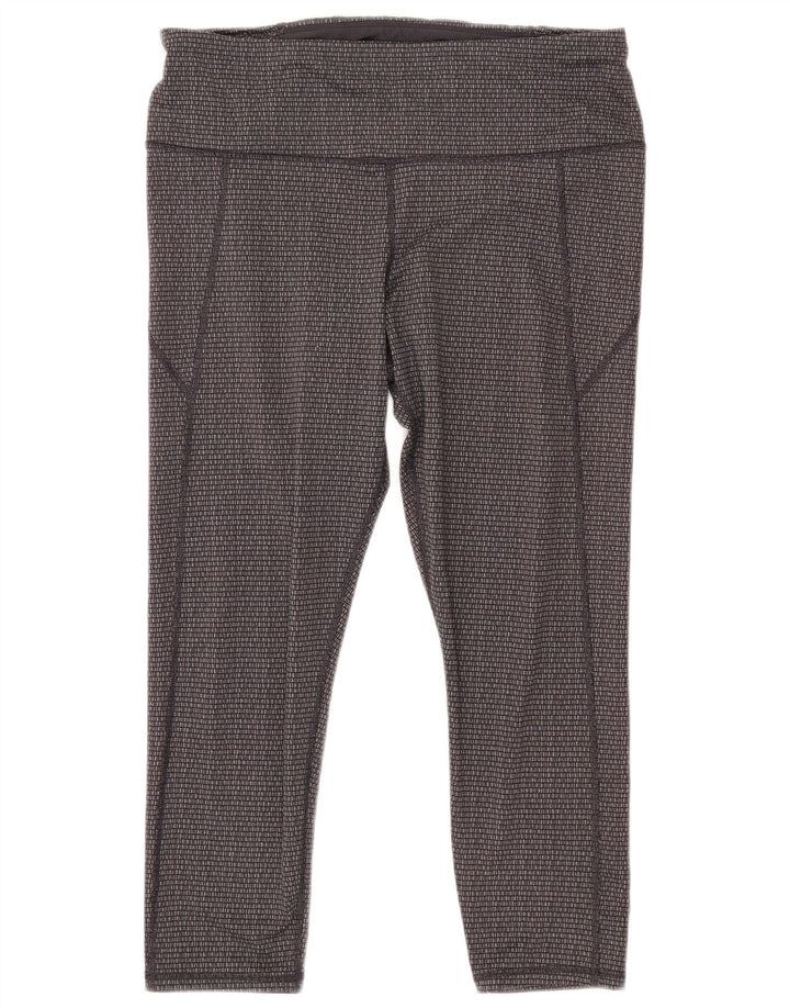 Γυναικείο Crop κολάν UNDER Armour Slim Fit UK 18 XL Grey Geometric