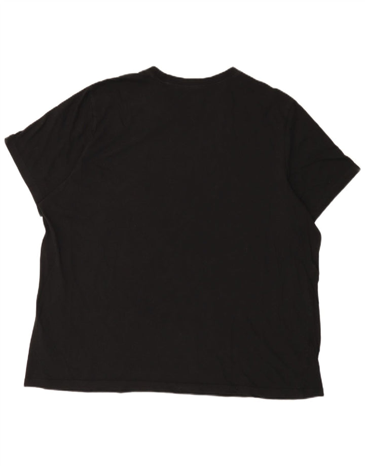 Ανδρικό T-Shirt Nike τοπ 3XL μαύρο βαμβακερό