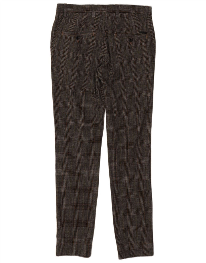 Jack & Jones Ανδρικό Slim Suit Παντελόνι W30 L32 Grey Check Polyester