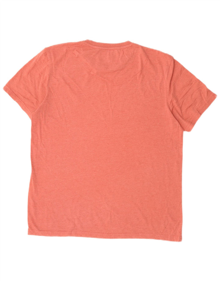 Ανδρικό T-Shirt Lyle & Scott Top Large Pink Polyester