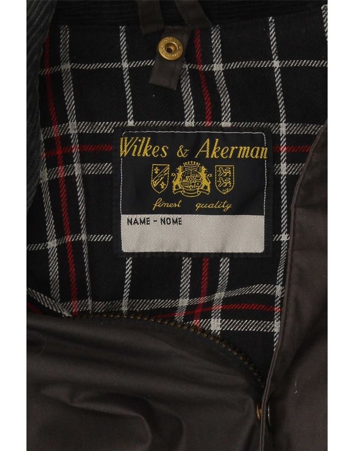 Ανδρικό κερωμένο βαμβακερό μπουφάν Wilkes&Akerman UK 40 Large Grey