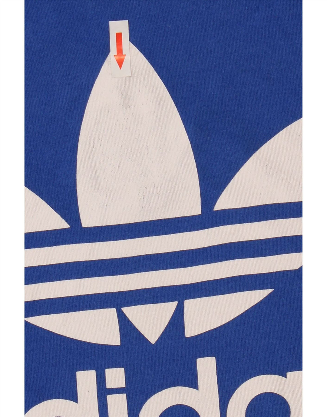 Ανδρικό γραφικό T-Shirt Adidas Top από μεσαίο μπλε βαμβακερό