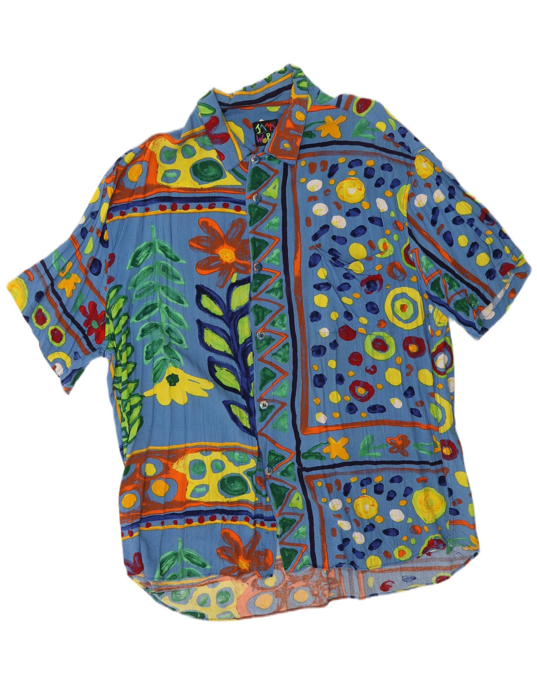 Ανδρικό κοντομάνικο πουκάμισο JAMS WORLD XL Πολύχρωμο Floral