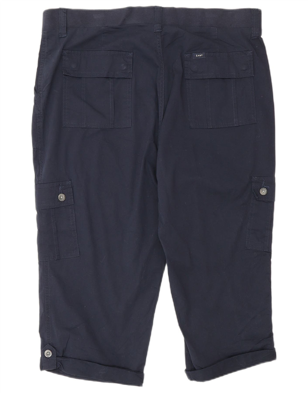 Lee Γυναικείο παντελόνι Cargo Capri US 16 2XL W38 L19 Navy Blue Cotton