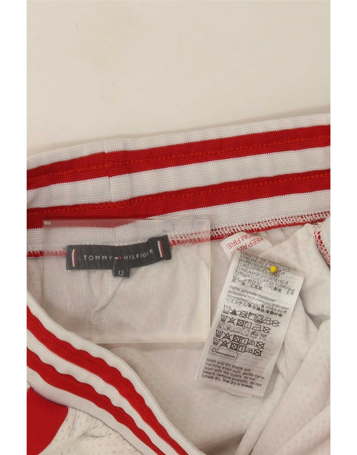 Αθλητικό σορτς Tommy Hilfiger Boys 11-12 ετών Λευκό πολυεστέρας