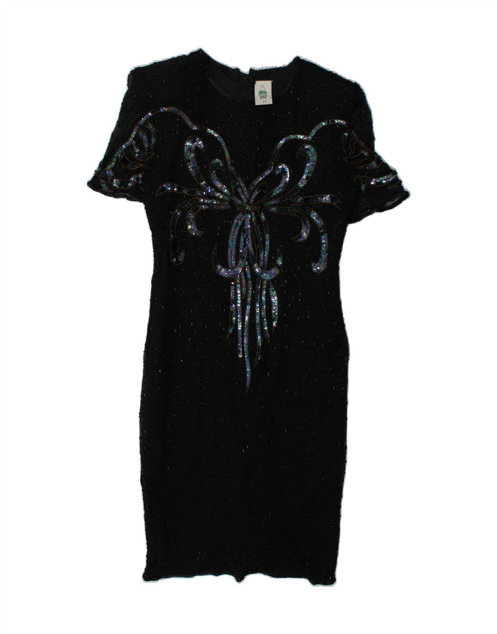 C & A Womens Sheath Dress EU 40 Medium Black Polyester Vintage C & A and Second-Hand C & A from Messina Hembry 