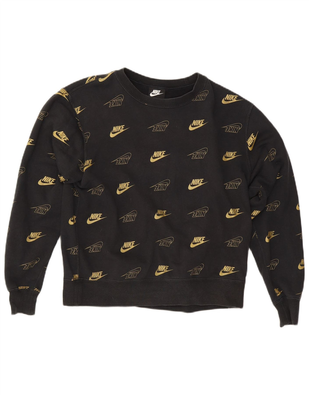 Γυναικείο γραφικό υπερμεγέθη φούτερ Nike UK 10 Μικρό μαύρο βαμβακερό