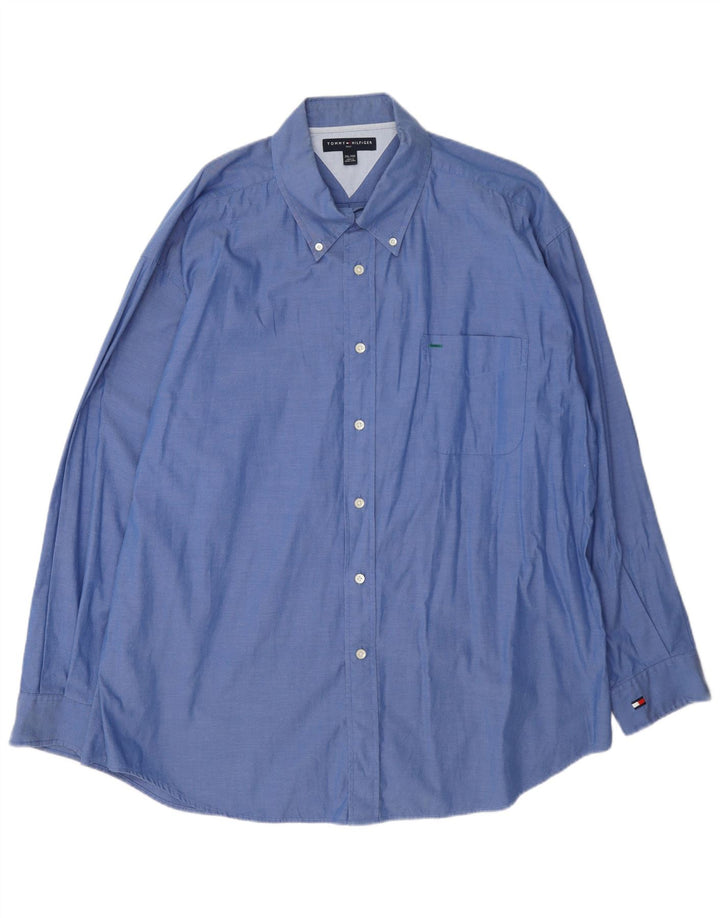 Ανδρικό πουκάμισο Tommy Hilfiger 2XL Μπλε βαμβακερό