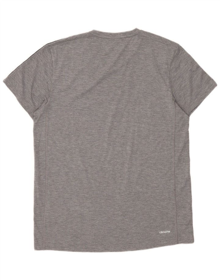 Adidas Ανδρικό T-Shirt Climalite Top μεγάλο γκρι βαμβακερό