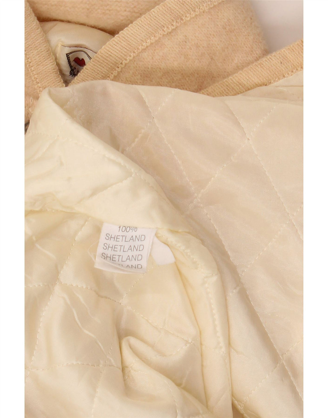 VINTAGE Γυναικείο Μπουφάν με 5 κουμπιά Blazer UK 14 Large Beige