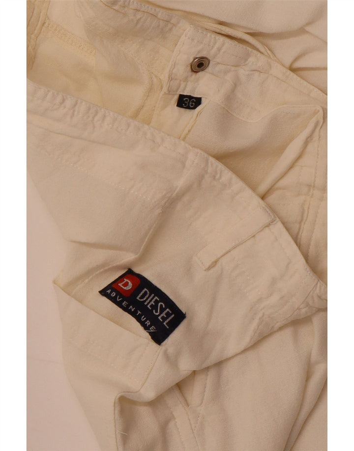 Diesel γυναικείο φαρδύ παντελόνι W36 L27 Off White