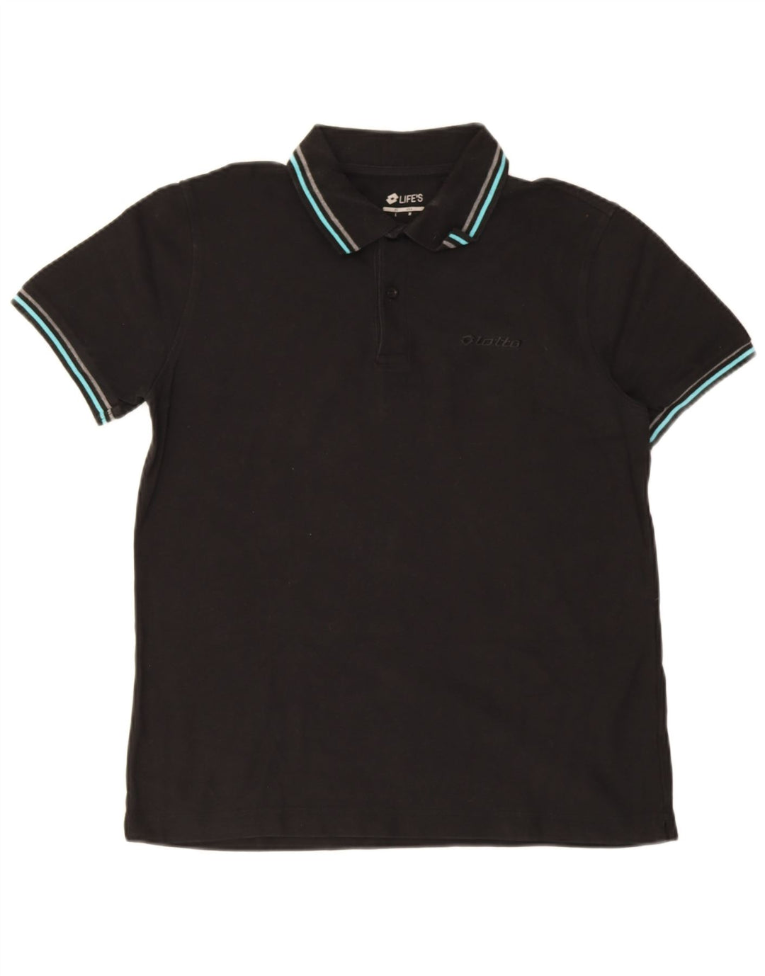 Μπλουζάκι Polo Lotto Mens Life's Medium Μαύρο