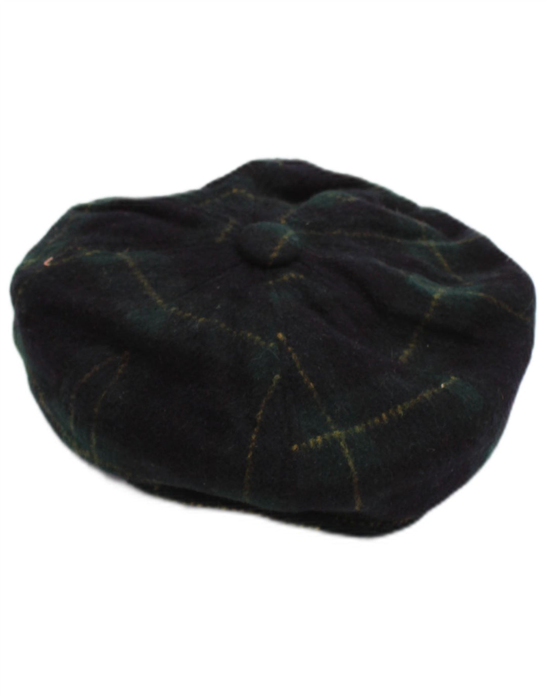 Vintage Ανδρικό Flat Cap Small Navy Blue Check
