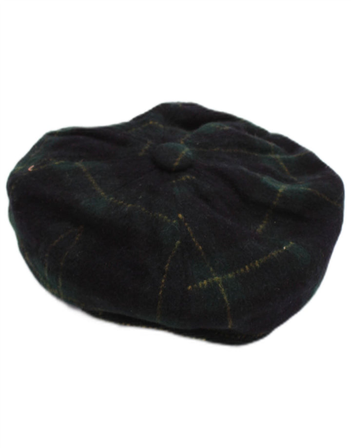 Vintage Ανδρικό Flat Cap Small Navy Blue Check