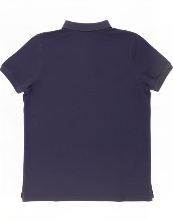 Πόλο Ασν. Ανδρικό γραφικό μπλουζάκι πόλο XL Navy Blue Cotton