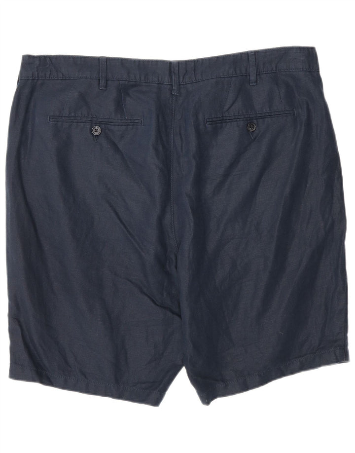 Ανδρικό σορτς Chino Marks & Spencer W38 XL Navy Blue Cotton