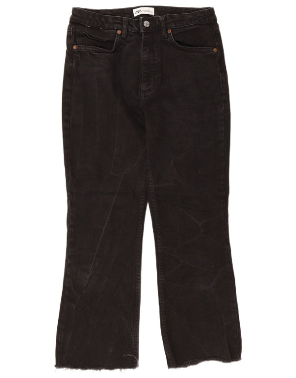 ZARA Γυναικείο Τζιν μποτάκι EU 36 XS W26 L25 Μαύρο