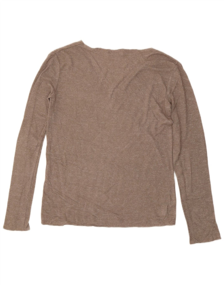 Γυναικείο πουλόβερ ZARA με V λαιμόκοψη UK 10 Small Grey