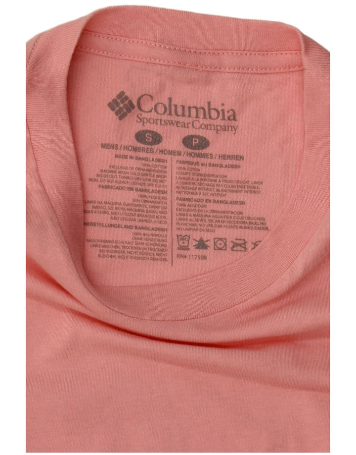 Ανδρικό γραφικό μπλουζάκι Columbia Top Small Pink